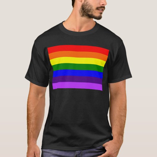 Regnbågsflaggan // Rainbow flag T-Shirt (Vorderseite)