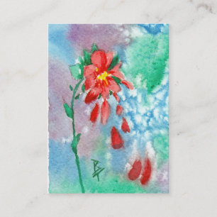 Regnen der Blumenblatt-Kunst-Karte Visitenkarte
