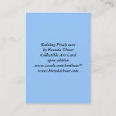 Regnen der Blumenblatt-Kunst-Karte Visitenkarte (Rückseite)