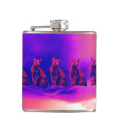 Regnen der Katzen Flachmann (Vorderseite)