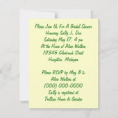 Regnen der Retro Einladung (Rückseite)