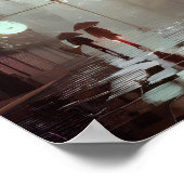 regnerische Stadt Poster (Ecke)