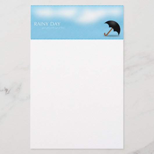 Regnerischer Tag Briefpapier (Vorderseite)