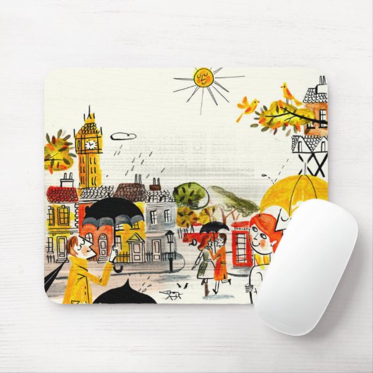 Regnerischer Tag in London Mousepad (Mit Mouse)