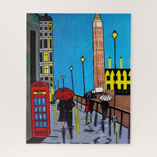 REGNERISCHER TAG IN LONDON PUZZLE (Vertikal)