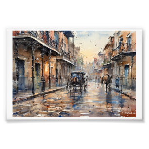 Regnerischer Tag in New Orleans, Fotodruck