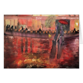 REGNERISCHER TAG IN PARIS-KARTE