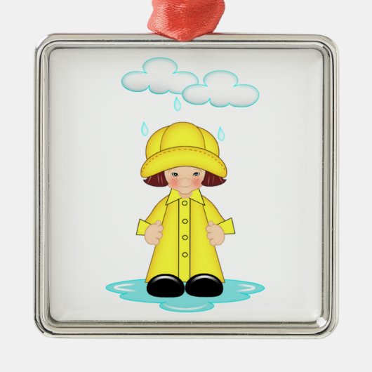 Regnerischer Tag Ornament Aus Metall (Vorne)