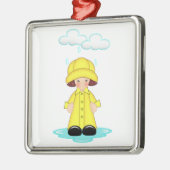 Regnerischer Tag Ornament Aus Metall (Links)