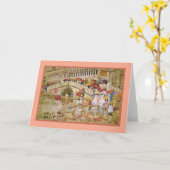 Regnerischer Tag um 1901 Karte (Gelbe Blume)
