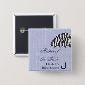 Regnerischer TagesBrautparty-Knopf Button (Vorne & Hinten)