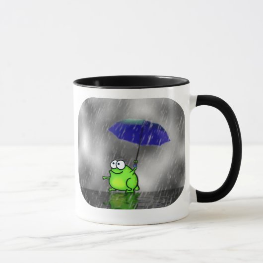 Regnerischer Tagesfrosch-Tasse Tasse (Rechts)