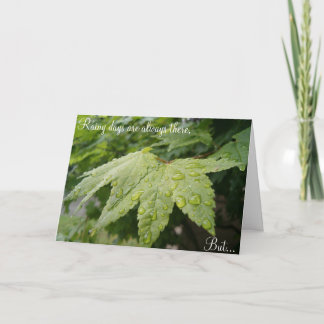 Regnerischer Tagesjahrestage Karte