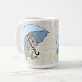 Regnerischer Tagesmaus Kaffeetasse (Vorderseite Links)