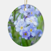 Regnerischer Tagesvergissmeinnichte Keramik Ornament (Links)