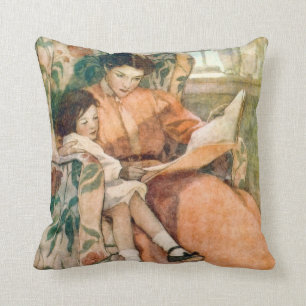 Regnerischer TaglesenJessie Willcox Smith-feine Kissen