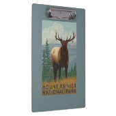 Regnerischerer Nationalpark, WashingtonElk Szene Klemmbrett (Rechts)