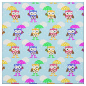 Regnerisches Externats-Eulen-Gewebe Stoff (Muster)