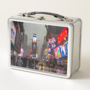 Regnerisches Times Square Metall Lunch Box