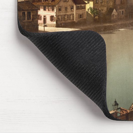 Regnitz und Michaelsberg Bamberg Bayern Mousepad (Ecke)