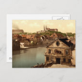 Regnitz und Michaelsberg Bamberg Bayern Postkarte (Vorne/Hinten)