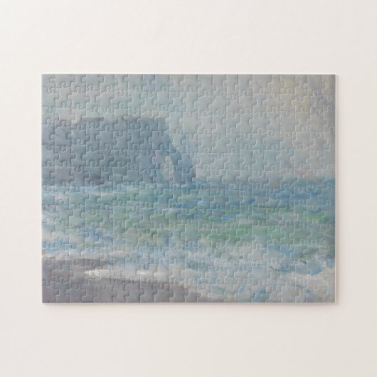 Regnvaer Etretat von Claude Monet Puzzle (Horizontal)