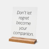 Regret Acrylic Sign Acrylschild (Winkel)
