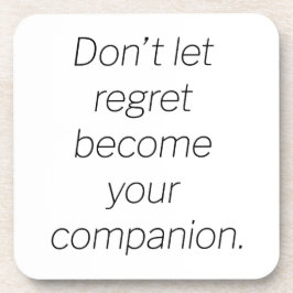 Regret Hard Plastic Untersetzer