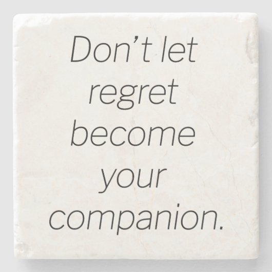 Regret Marble Stone Untersetzer (Vorderseite)