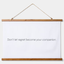 Regret Wood Topped Wall Tapestry