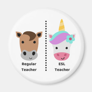 Regular GEGEN ESL-Lehrer-Magneten Magnet