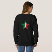 Regular Italian Flag Graffiti Star Graphic T - Shi Sweatshirt (Schwarz voll)