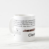 Regular sortiert (11 Unze.) Clarinet-Tasse Kaffeetasse (Vorderseite Links)