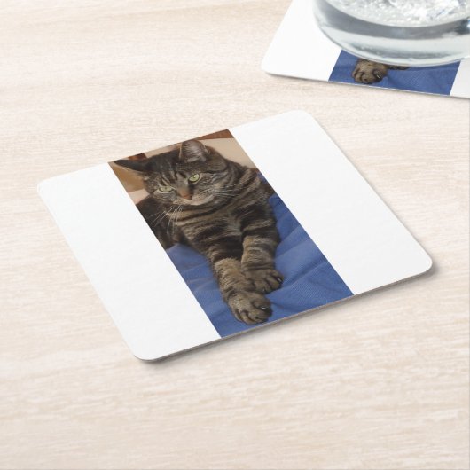 Reguläre Dave-benutzerdefinierte Coster Rechteckiger Pappuntersetzer (angewinkelt)