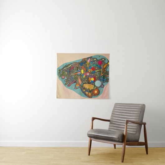 Regulated Heap, 1938 von Wassily Kandinsky Wandteppich (Beispiel (Horizontal))