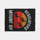 Regulators Mount Up, Funny Halloween Witch  Fleecedecke (Vorderseite (Horizontal))