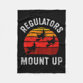 Regulators Mount Up, Funny Halloween Witch  Fleecedecke (Vorderseite)