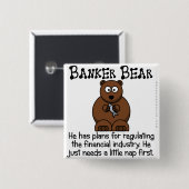 Regulieren der Finanzindustrie Button (Vorne & Hinten)