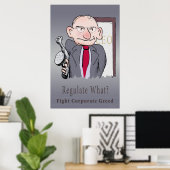 Regulieren was? CEO Poster (Heimbüro)