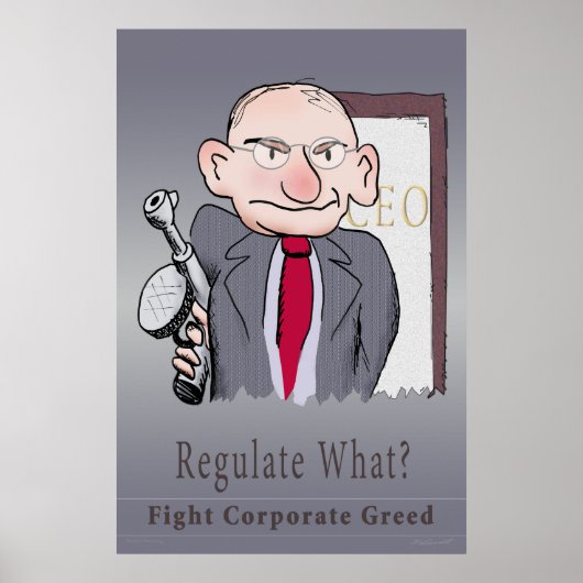 Regulieren was? CEO Poster (Vorne)