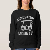 Regulierer bauen Golf auf Sweatshirt (Vorderseite)