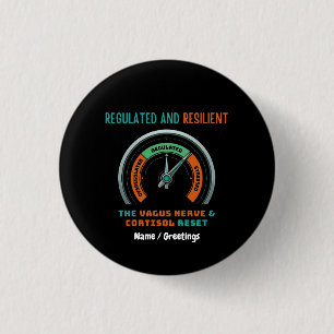 Regulierter und belastbarer Vagusnerv-Cortisol-Res Button