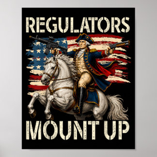 Regulierungsbehörden reiten lustig Washington 4. J Poster