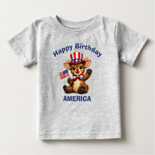 Reh (5c) Patriotisches Kinder T-Shirt