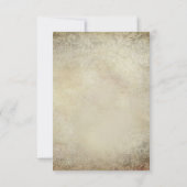 Reh Antler Skull Southwestern Wedding RSVP (Rückseite)