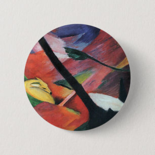 Reh im Walde II von Franz Marc; Reh im Walde Button
