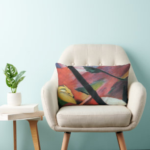 Reh im Walde II von Franz Marc; Reh im Walde Lendenkissen