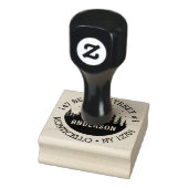 Reh in the Woods Winter Holiday Address Gummistempel (Stempel)