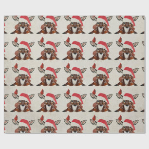 REH & KARDINAL WEIHNACHTEN GESCHENKPAPIER