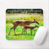 Reh-Treue-Bibelvers-Sprüche-Mauspad Mousepad (Mit Mouse)